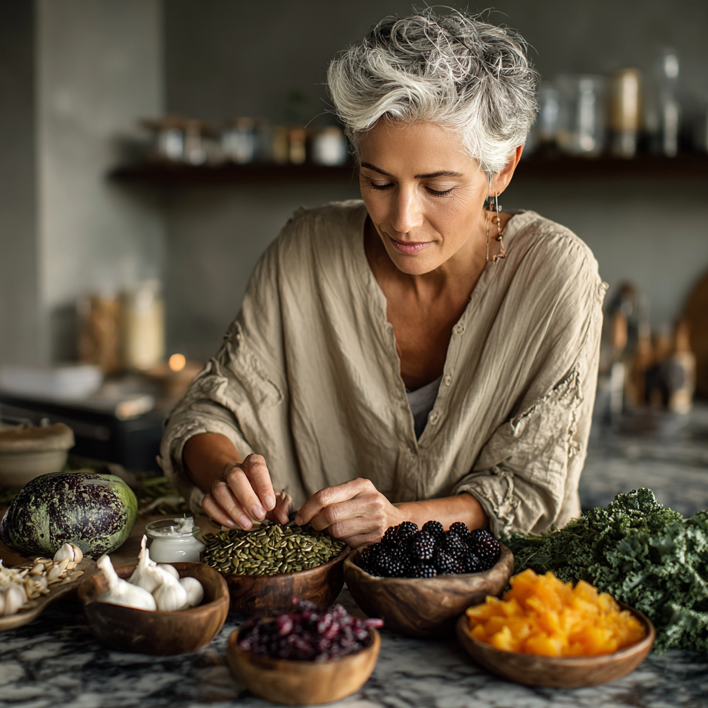 Група щасливих європейських людей середнього віку займається фітнесом на природі, посміхаються та виглядають здоровими, реалістичний стиль